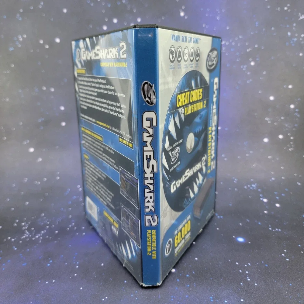GameShark 2 Cheat Codes Video Game for PlayStation 2 PS2 V1.1 Mad Catz Disc Case